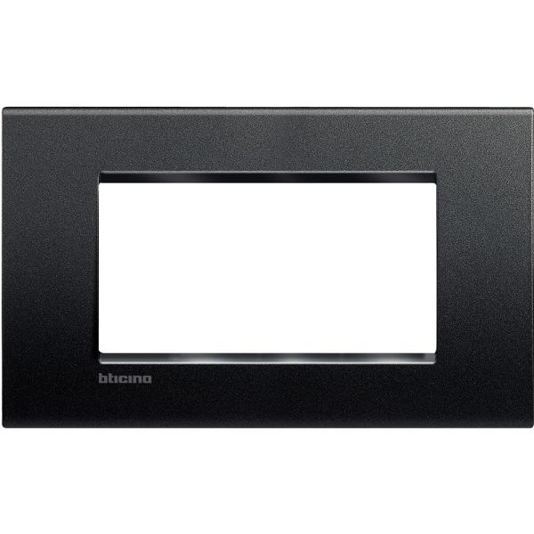 Placa embellecedora Livinglight de colorA ntracita - 4mod