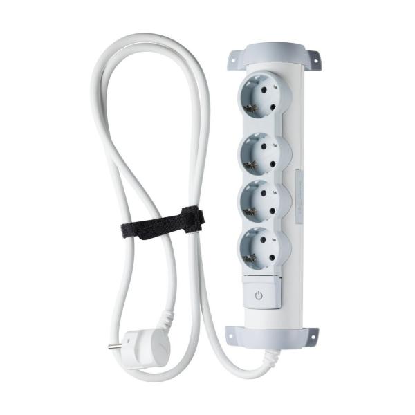 BASE MLTIPLE CONFORT 4 TOMAS CABLE 1,5m CON INTERRUPTOR