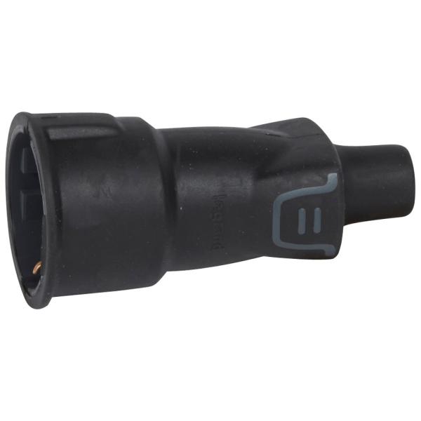 Base 2P+T 16A IP44 material caucho de gran resistencia