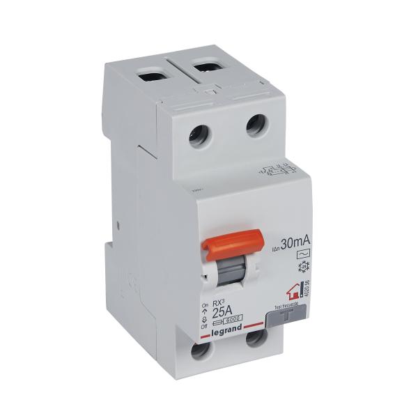 Diferencial RX³ - 2P - 230V~ - 30mA- 25A - Tipo AC