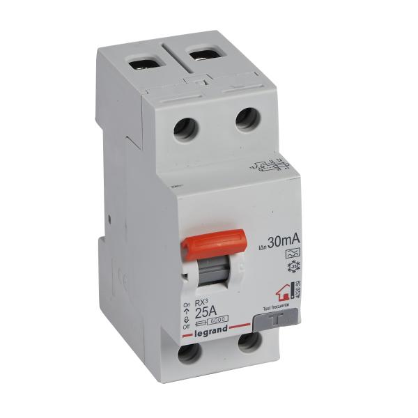 Diferencial RX³ - 2P - 230V~ - 30mA- 25A - TipoA 