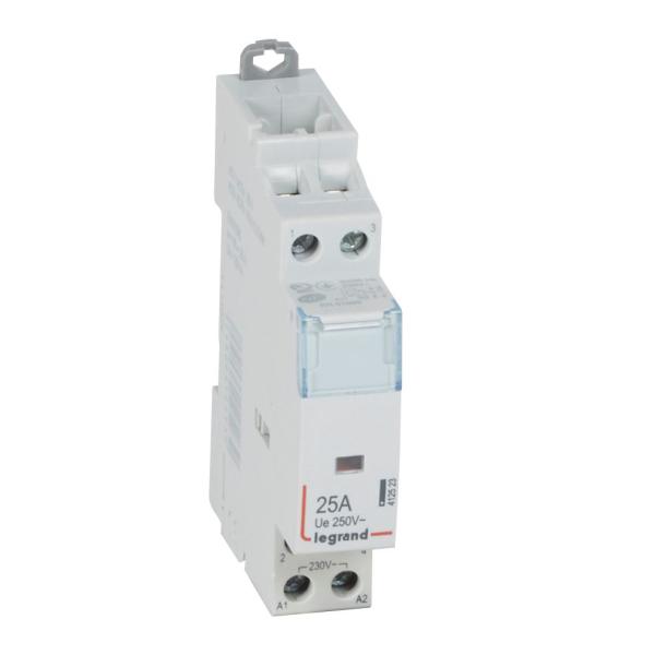 Contactor con bobina 230V~ - 2P - 250V~ - 25A - 2 NA - 1mod