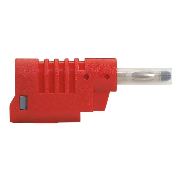 Clavija banana de seguridad Ø4mm. 16A 33 V~ - 70V. Rojo