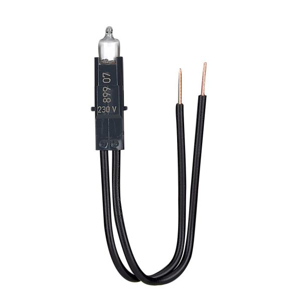 Lámpara para cablear. 230V. Color naranja. Consumo 0,4 W