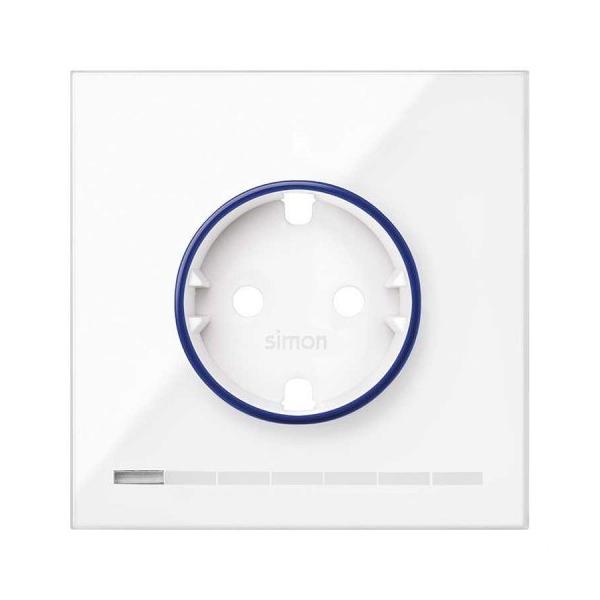 TAPA ENCHUFE HUB IO SIMON 100 BLANCO BRILLANTE