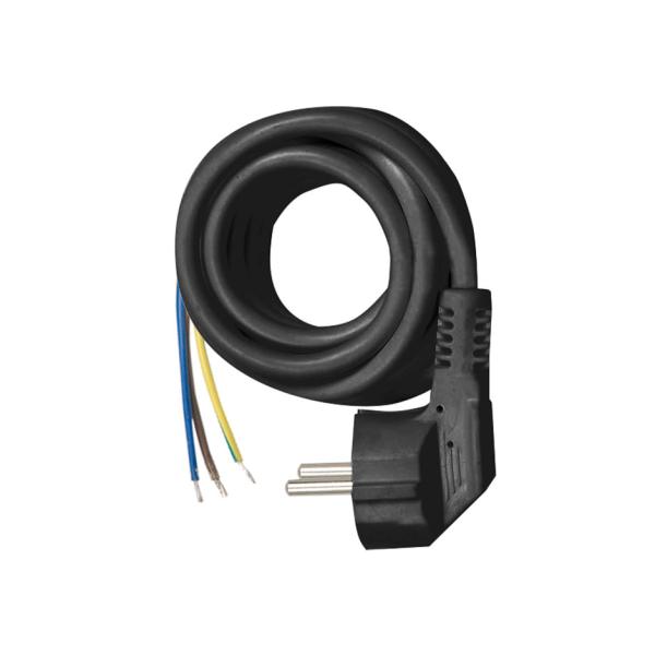 CABLE H05VV-F 3G1,5MM² 3 METROS NEGRO PARA BASE MÚLTIPLE MULTIFIX Simon