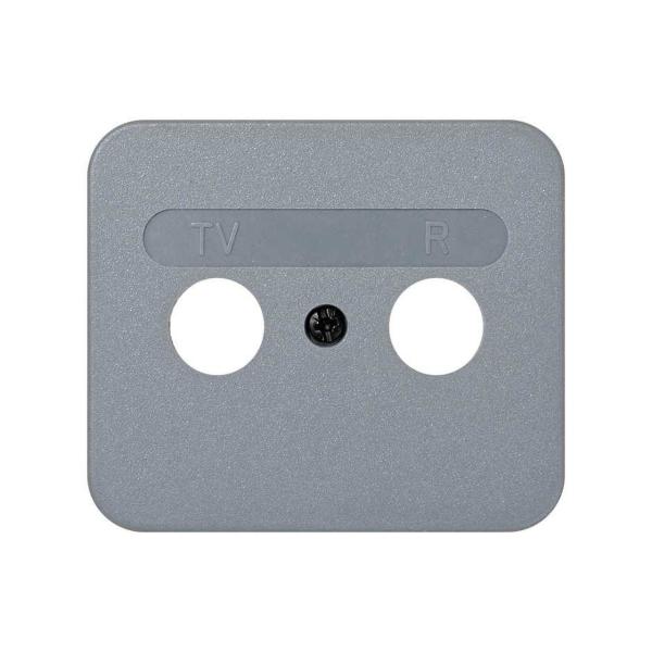 PLACA SIMON 75 PARA TOMA SEÑAL R-TV GRIS