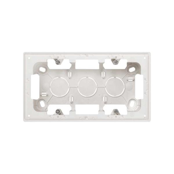 Caja de superficie para 2 elementos blanco Simon 270