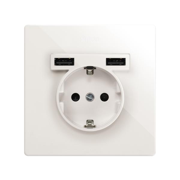 Kit Monoblock Schuko + 2 USB 1 elemento