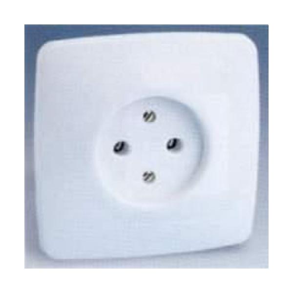 BASE ENCHUFE 2P NORMAL PL.INCORP.S.32 BL