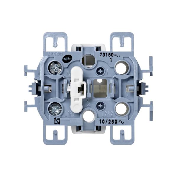 Pulsador 10 A 250V~ con sistema de embornamiento a tornillo Simon 73