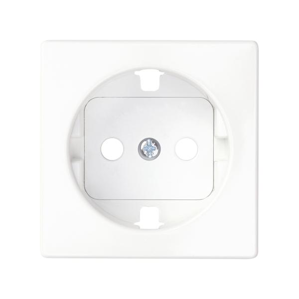 Tapa con dispositivo de seguridad para la base de enchufe schuko blanco Simon 82