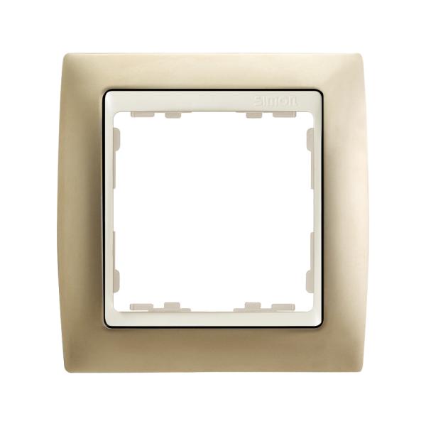 Marco para 1 elemento cava mate interior marfil Simon 82