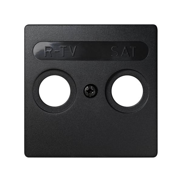 Placa para tomas inductivas de R-TV+SAT grafito Simon 73 Loft