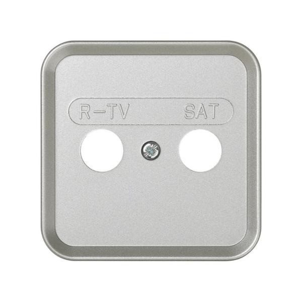 TAPA SIMON 31 TOMA R-TV+SAT ALUMINIO