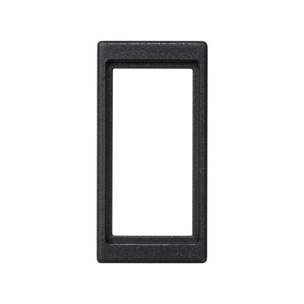 Placa embellecedora para 1 conector de conexión rápida de 3 polos macho o hembra de 1 elemento grafito Simon K45