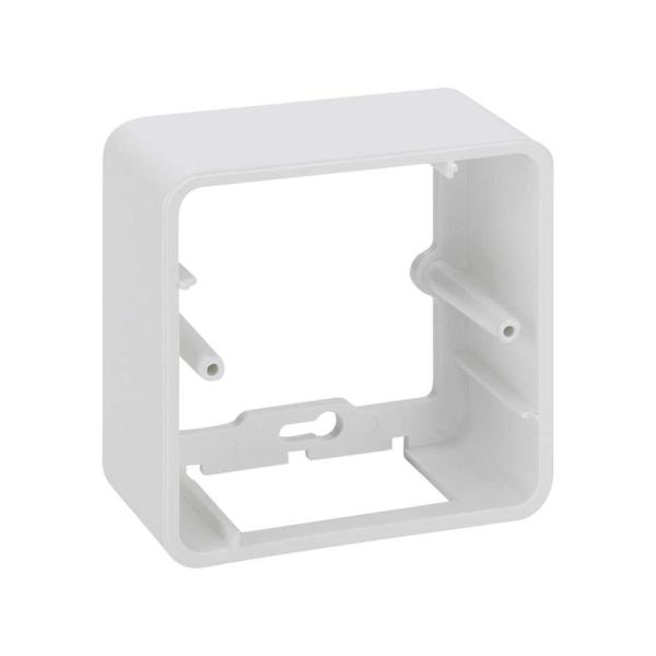 Base caja de pared de superficie para 1 elemento blanco Simon K45