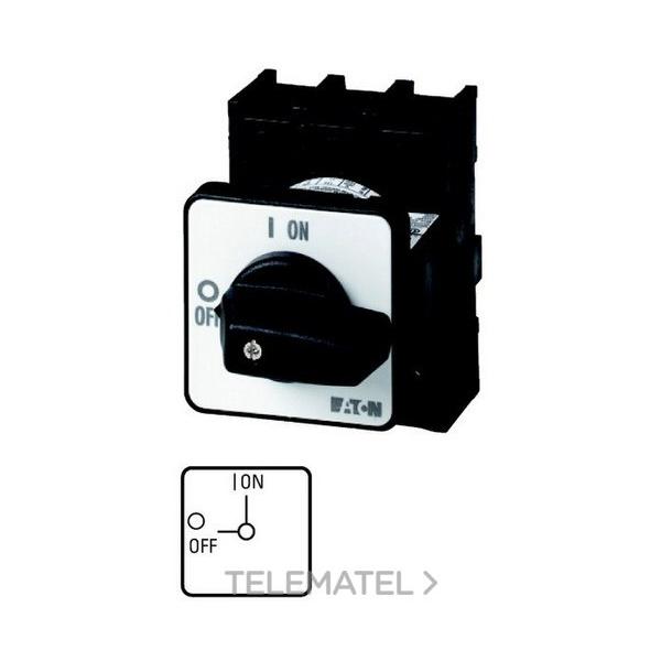 INTERRUPTOR SECCIONADOR ON-OFF 3P 25A EMPOTRAR PARO EMERGENCIA P1-25/E