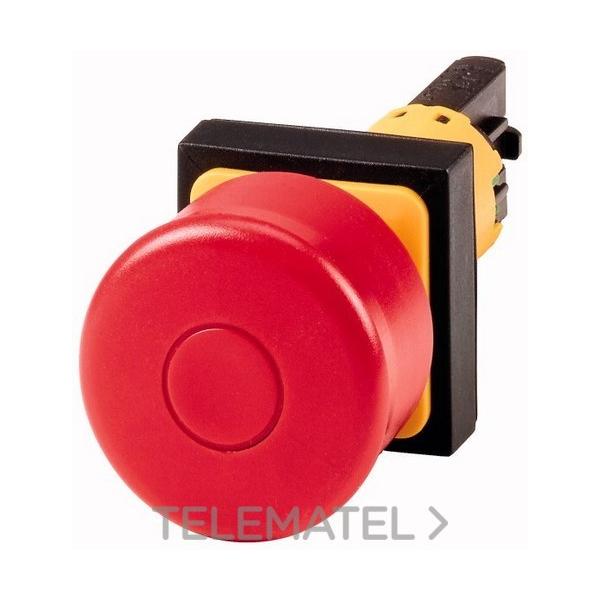 PULSADOR PARADA DE EMERGENCIA Q25PV 16mm 25x25mm ROJO