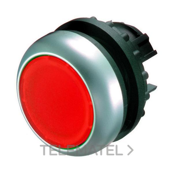 PULSADOR LUMINOSO RASANTE M22-DL-R ROJO