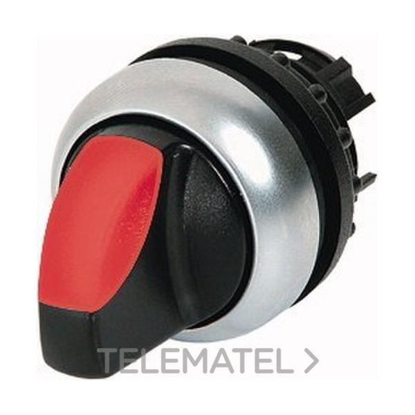 SELECTOR LUMINOSO M22-WRLK3-R ENCLAVAMIENTO CON 3 POSICIONES ROJO