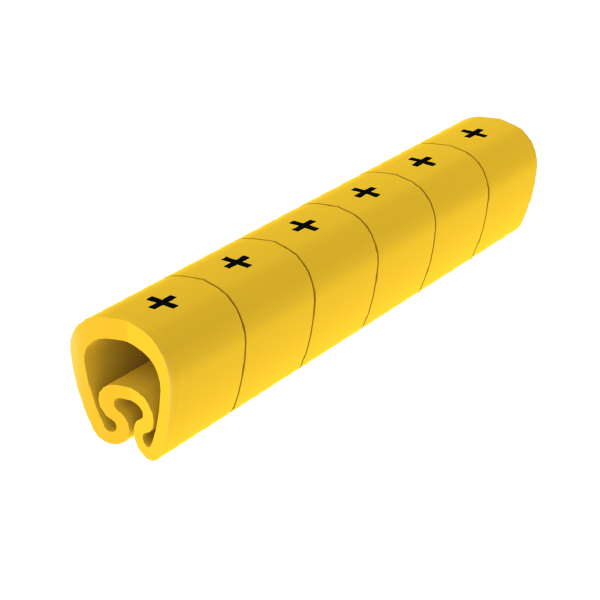 Señalizadores precortados + 2-5 mm Unex en PVC plastificado color amarillo