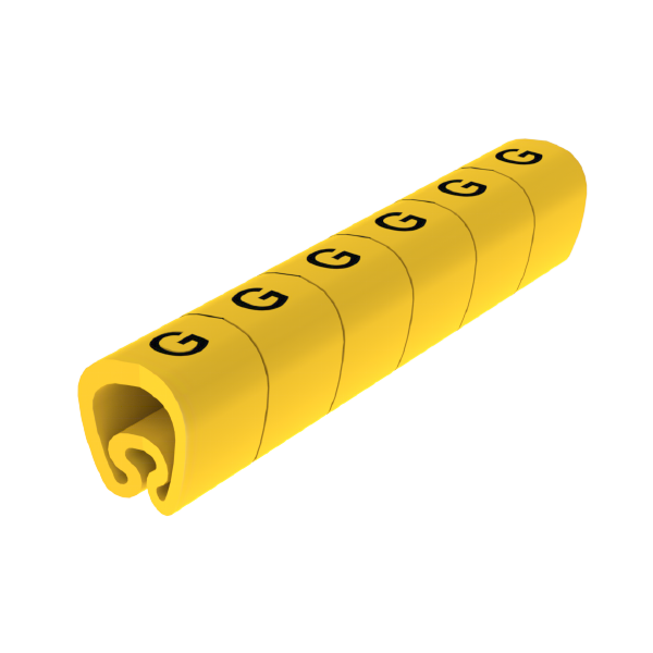 Señalizadores precortados G 2-5 mm Unex en PVC plastificado color amarillo