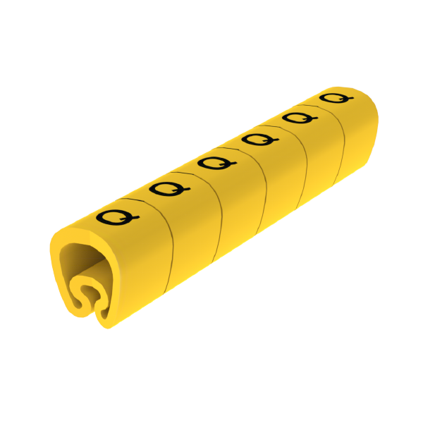 Señalizadores precortados Q 2-5 mm Unex en PVC plastificado color amarillo