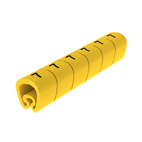 Señalizadores precortados 7 7-18 mm Unex en PVC plastificado color amarillo