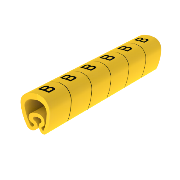 Señalizadores precortados B 7-18 mm Unex en PVC plastificado color amarillo