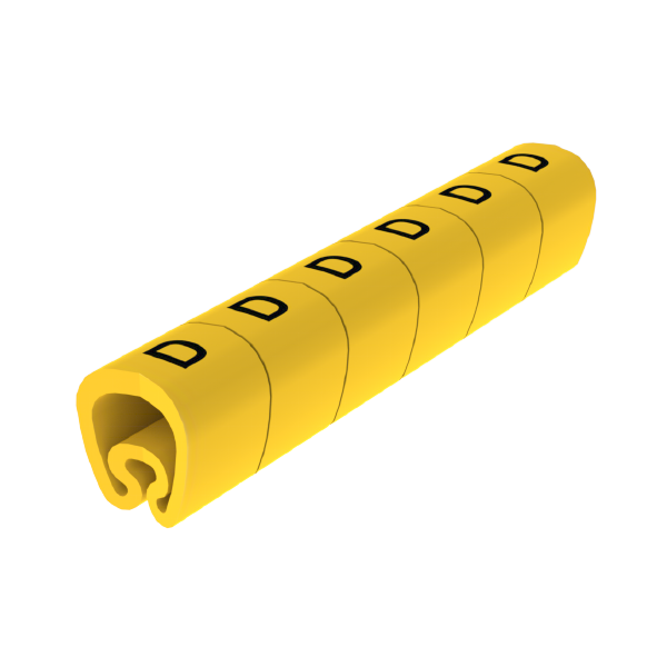 Señalizadores precortados D 7-18 mm Unex en PVC plastificado color amarillo