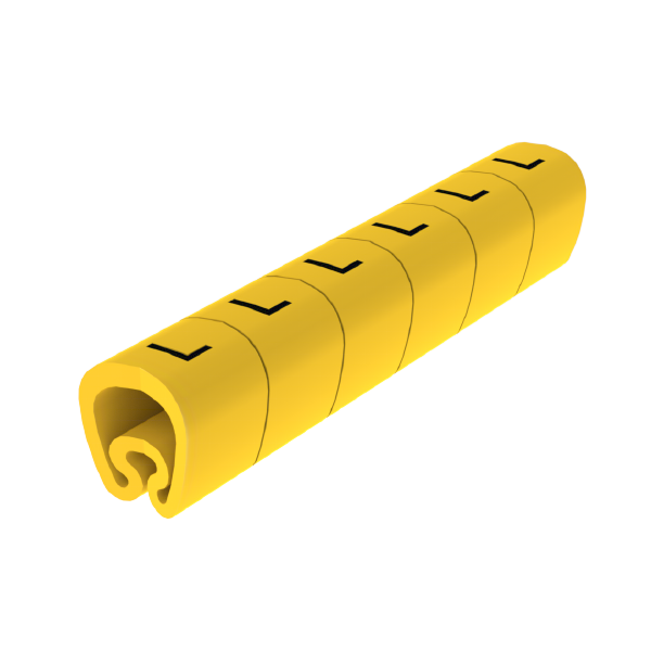 Señalizadores precortados L 7-18 mm Unex en PVC plastificado color amarillo