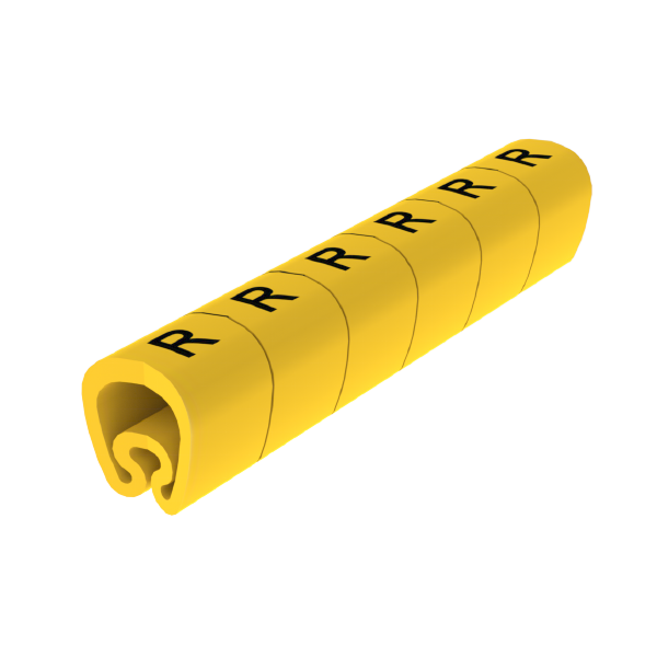 Señalizadores precortados R 7-18 mm Unex en PVC plastificado color amarillo