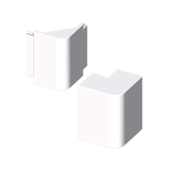 Ángulo exterior de 40x40 mm Unex en U24X color blanco