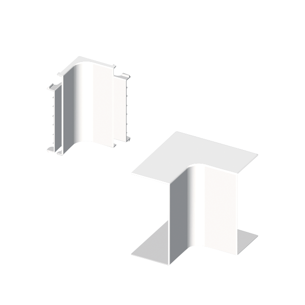 Ángulo interior de 40x40 mm Unex en U24X color blanco
