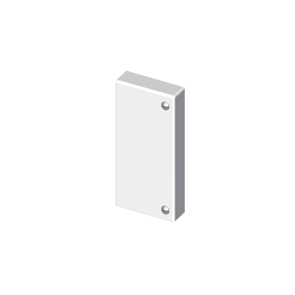 Tapa final de 40x40 mm Unex en U24X color blanco