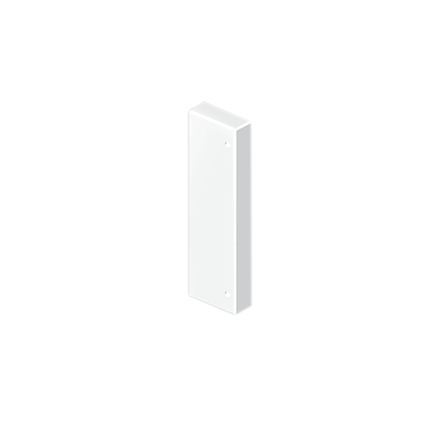 Tapa final de 50x170 mm Unex en U24X color blanco