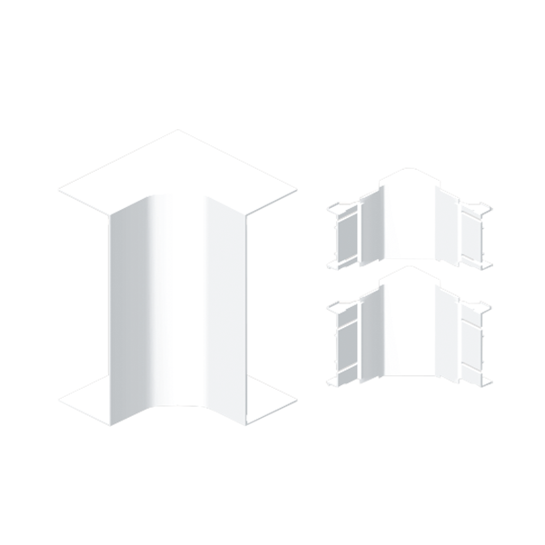 Ángulo interior de 70x210 mm Unex en U24X color blanco