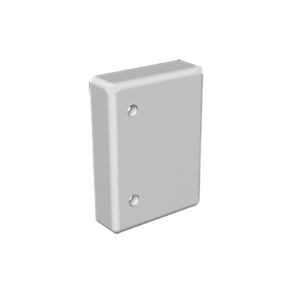 Tapa final de 40x60 mm Unex en U24X color gris