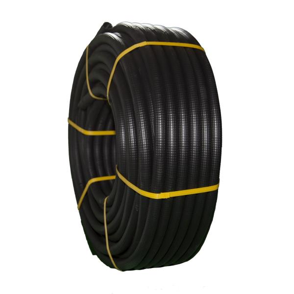 TUBO FLEXIBLE DE PVC CORRUGADO FORRADO DIMETRO 16 NEGRO