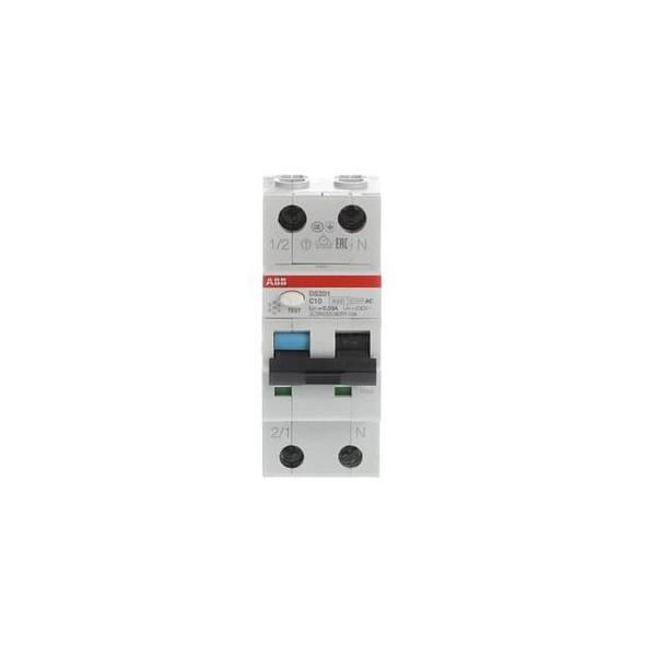 INTERRUPTOR CONMUTADOR DS200 1P+N C 10A AC 10kA 30mA