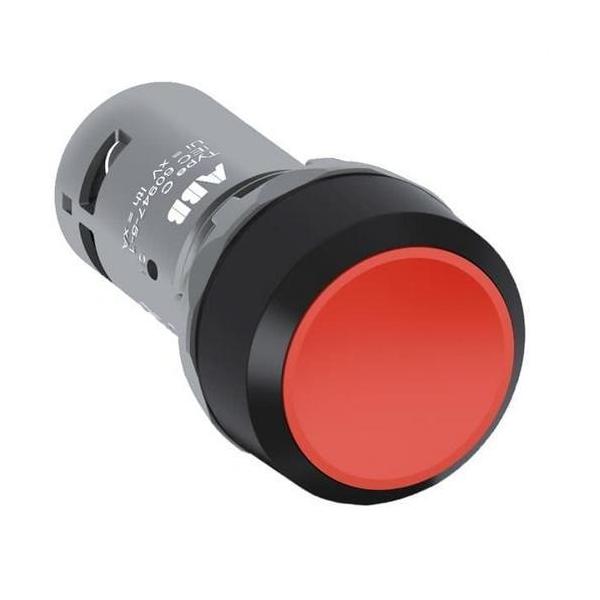 PULSADOR COMPARTIMENTO RASANTE CP1-10R-10 ROJO OPACO