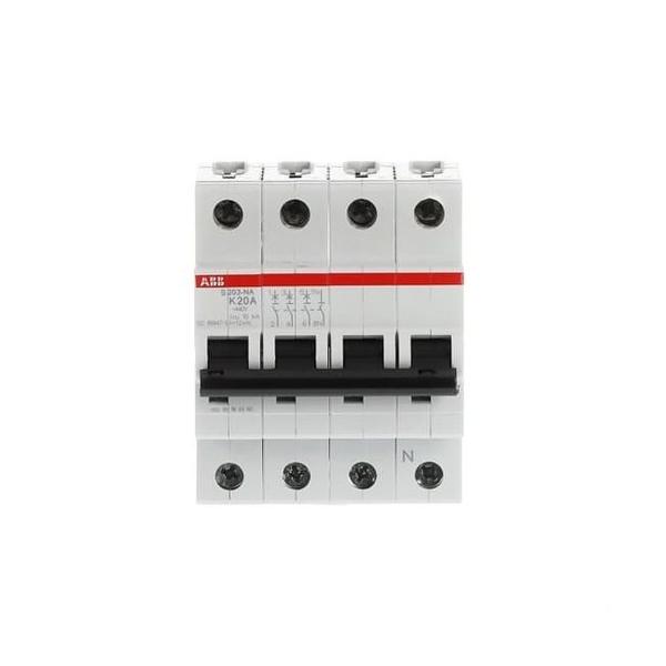 INTERRUPTOR AUTOMTICO S203-K20NA 3P+N 20A K 10kA