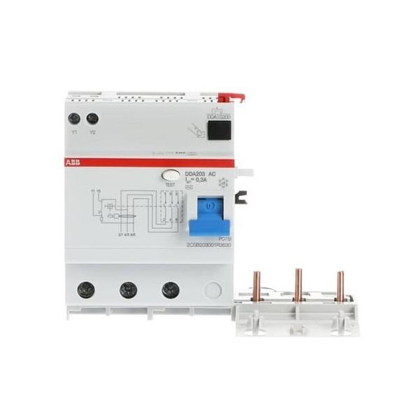 BLOQUE DE DISPOSITIVO DE CORRIENTE RESIDUAL DDA203AC-63/0,3 3P 63A TIPO AC 300mA