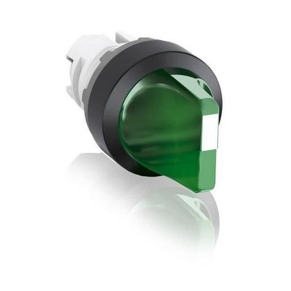 SELECTOR LUMINOSO VERDE CORTO 2 POSICIONES M2SS1-11G