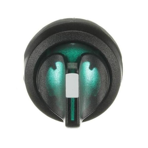 SELECTOR M3SS1-11G LUMINOSO CORTO 3 POSICIONES VERDE