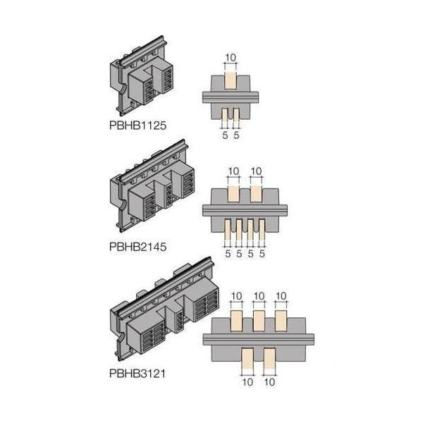 JUEGO SOPORTES AISLANTES PARA BARRAS 100mm (24u)