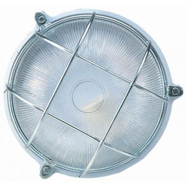 LUMINARIA ESTANCA BD-4 GRIS CON REJILLA CIRCULAR 200W