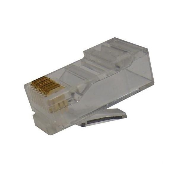 CONECTOR RJ45 CAT. 6 UTP MACHO PARA CABLE FLEXIBLE