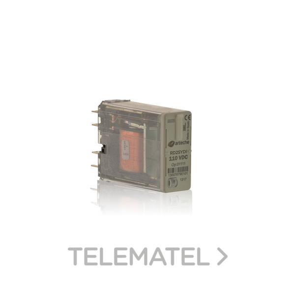 RELÉ AUXILIAR RD-2SYDI 125V DC CON DIODO + CARACTERÍSTICAS SÍSMICAS
